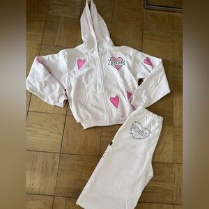 SKIMS Limited-Edition Barely Pink Heart Hoodie & Classic Straight Leg Pant